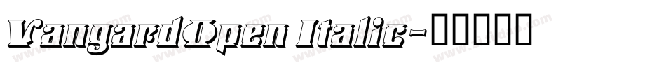 VangardOpen Italic字体转换